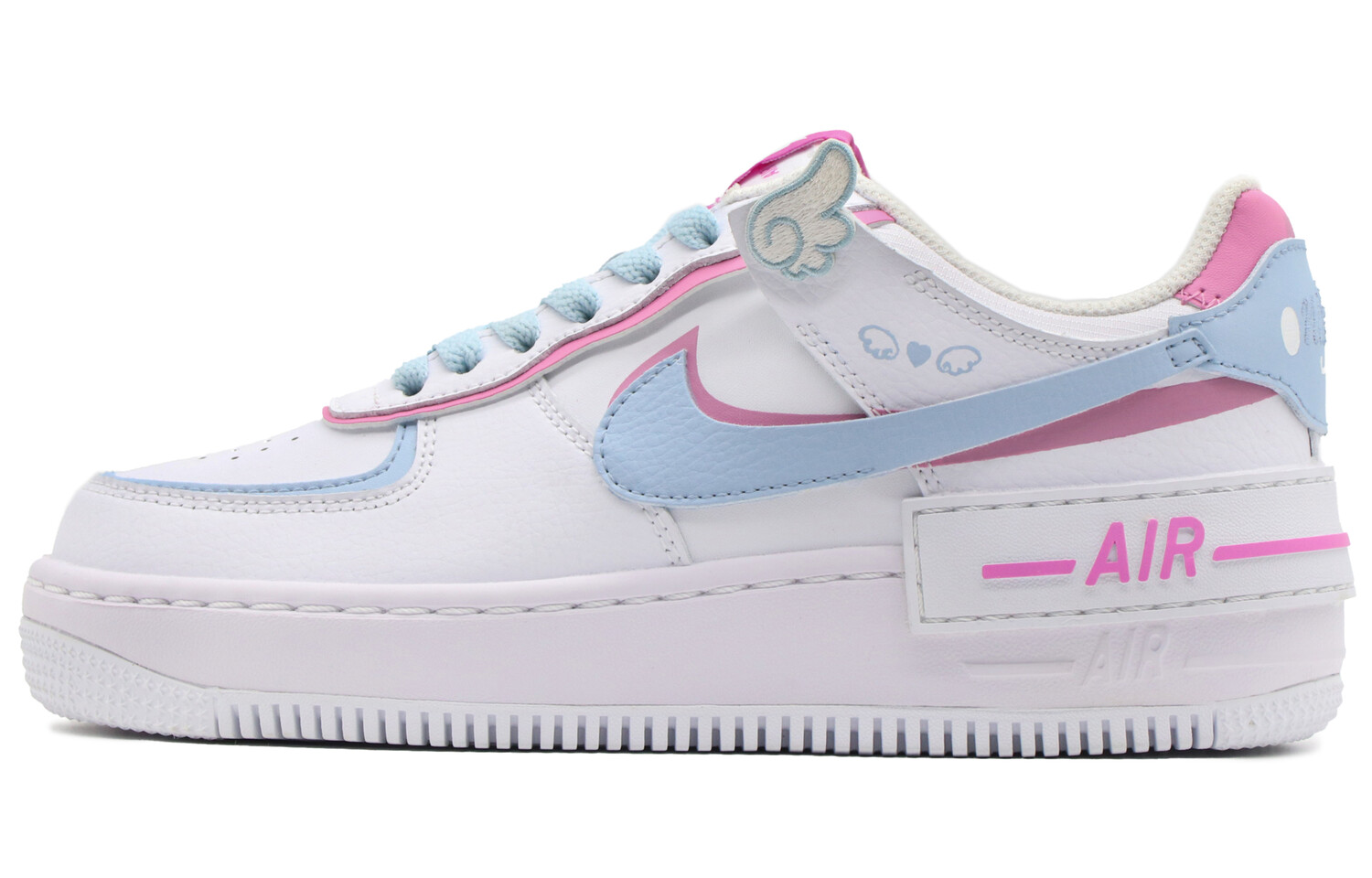 

Кроссовки Nike Air Force 1 Skateboard Shoes Women's Mid-Top Blue Pink