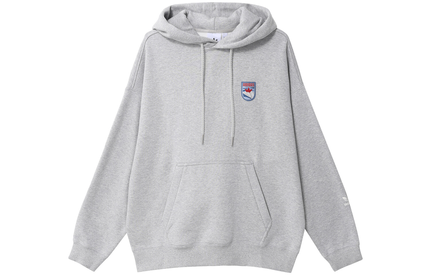 

Толстовка мужская, средний цвет, серый меланж Adidas Originals, серый