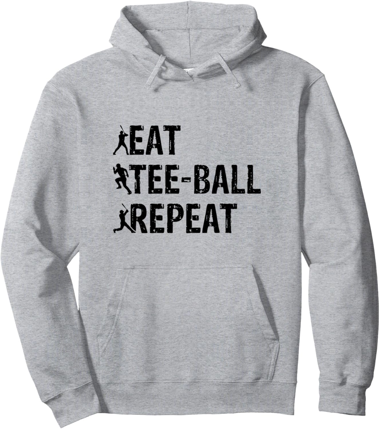 

Игра в тибол - Толстовка с надписью Ешь тибол, повторяй это Tee-Ball Player Tee-Ball Game, серый