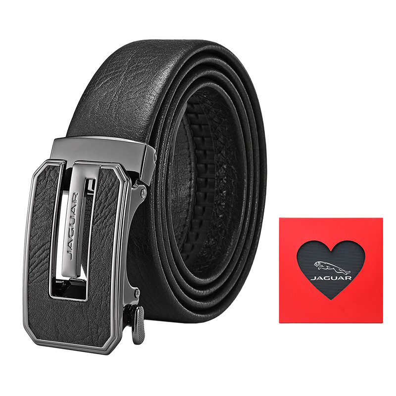 

JAGUAR Кожаный ремень мужской, Black-Valentine's Day Box Limited Edition