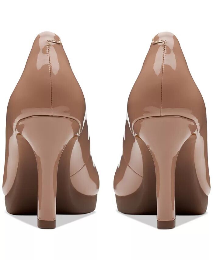 Женские туфли-лодочки на платформе на высоком каблуке Abyr 2 Braley Clarks, бежевый — фото 3