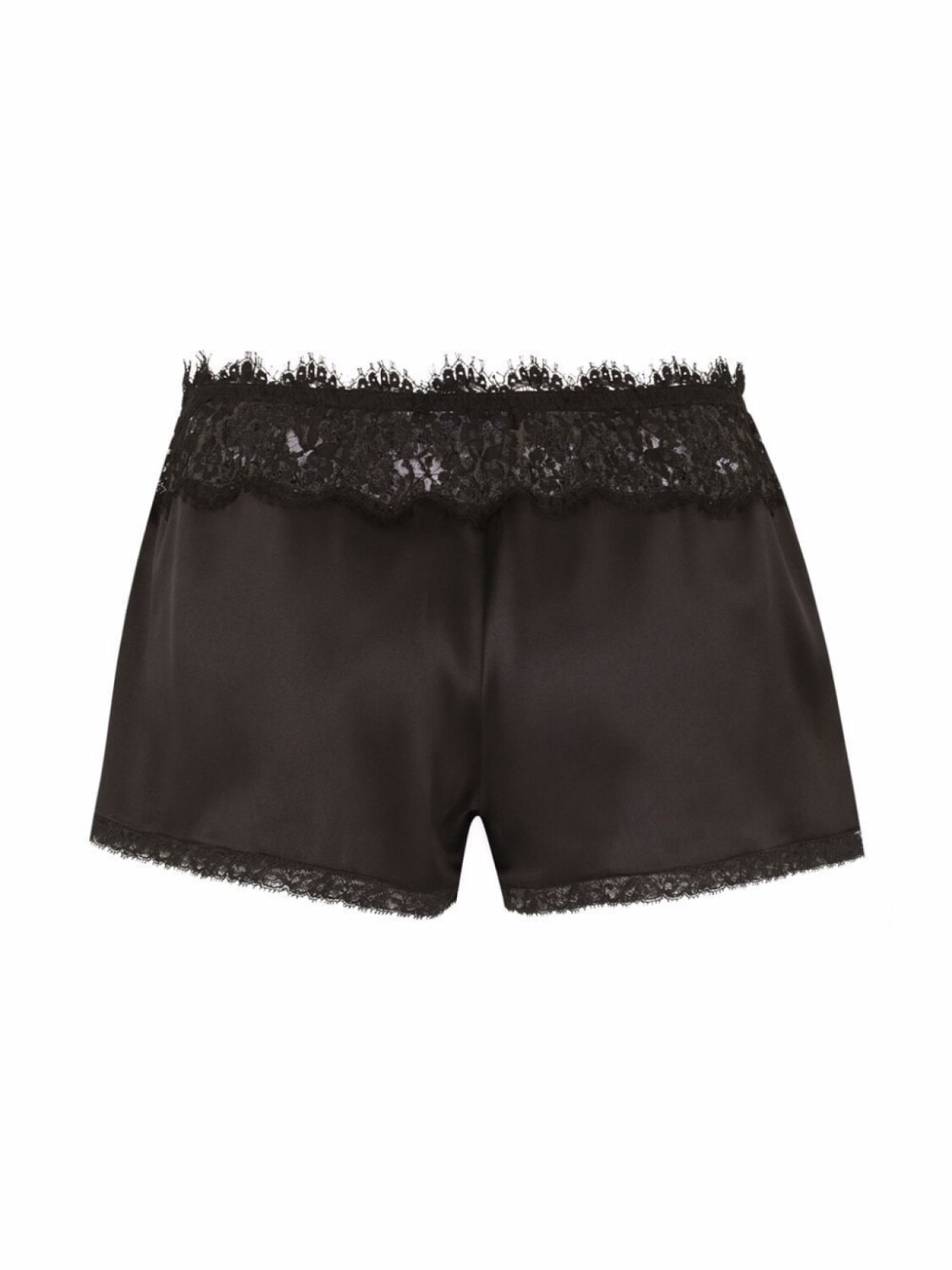 

Dolce & Gabbana атласные шорты с кружевом, черный