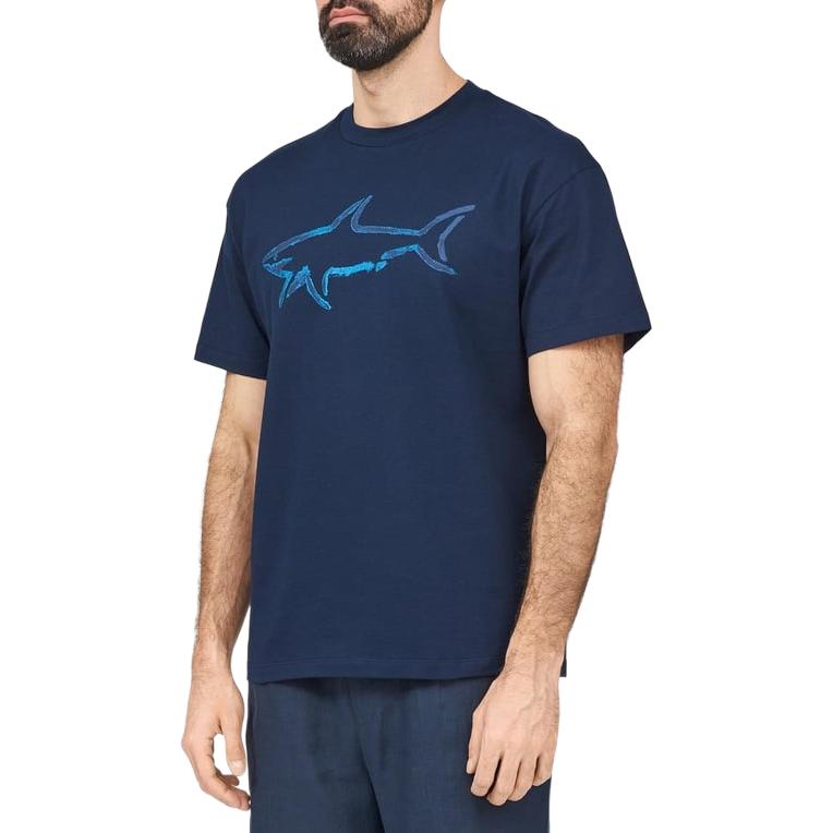

Paul & Shark Мужская футболка для яхтинга морского синего цвета Marine Blue