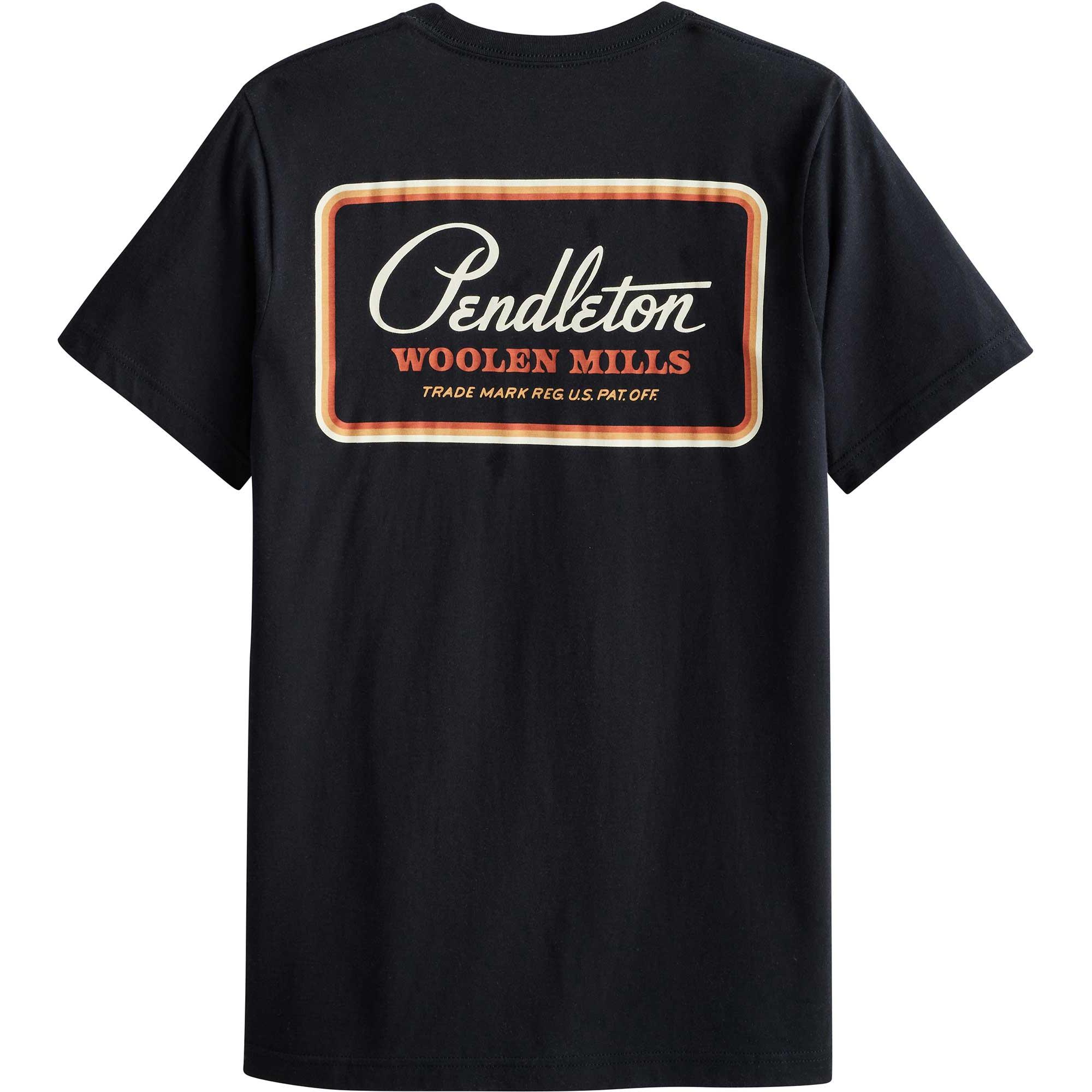 

Мужская футболка с ретро-логотипом Pendleton, Vintage Black/Multi, Черный, Мужская футболка с ретро-логотипом Pendleton, Vintage Black/Multi