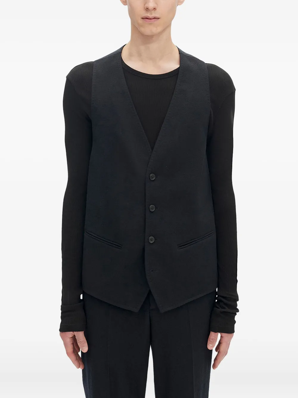 

Классический жилет Juikko Ann Demeulemeester, черный