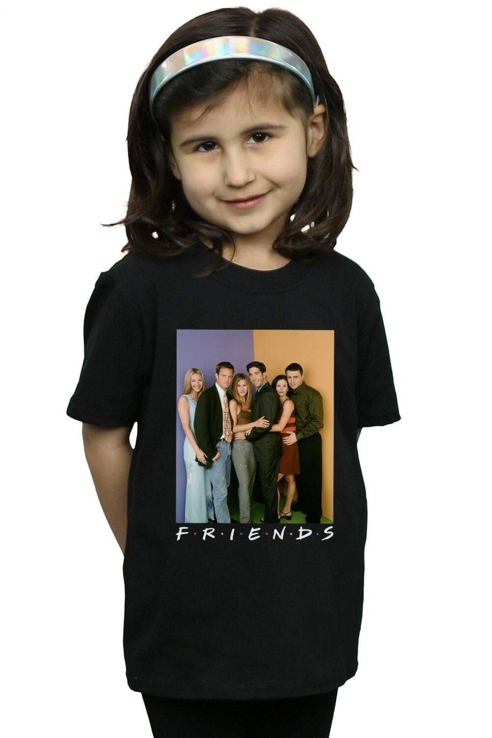 

Хлопковая футболка для группового фото Friends, черный