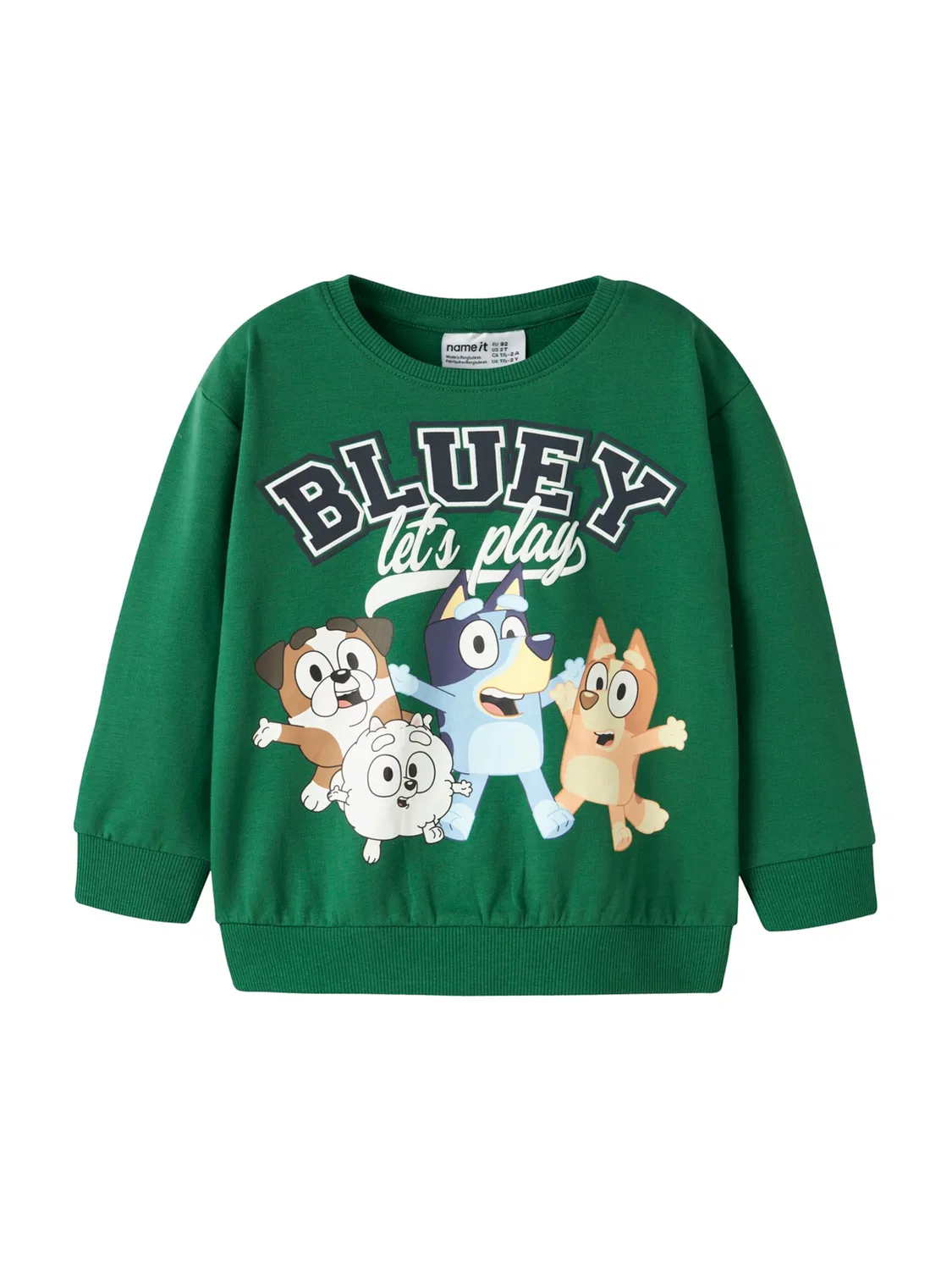 Толстовка Name It NMMJUST BLUEY зеленого цвета