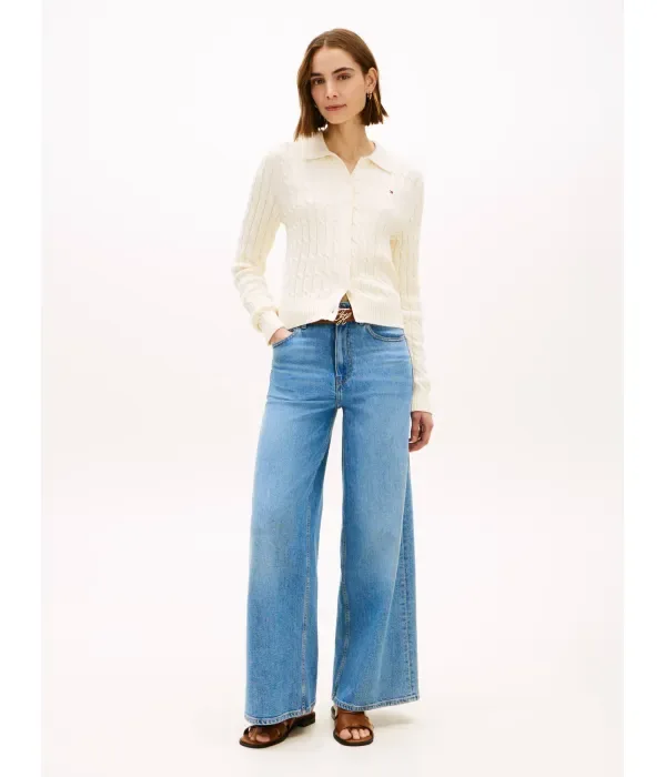 Кардиган slim fit Tommy Hilfiger, бежевый — фото 2