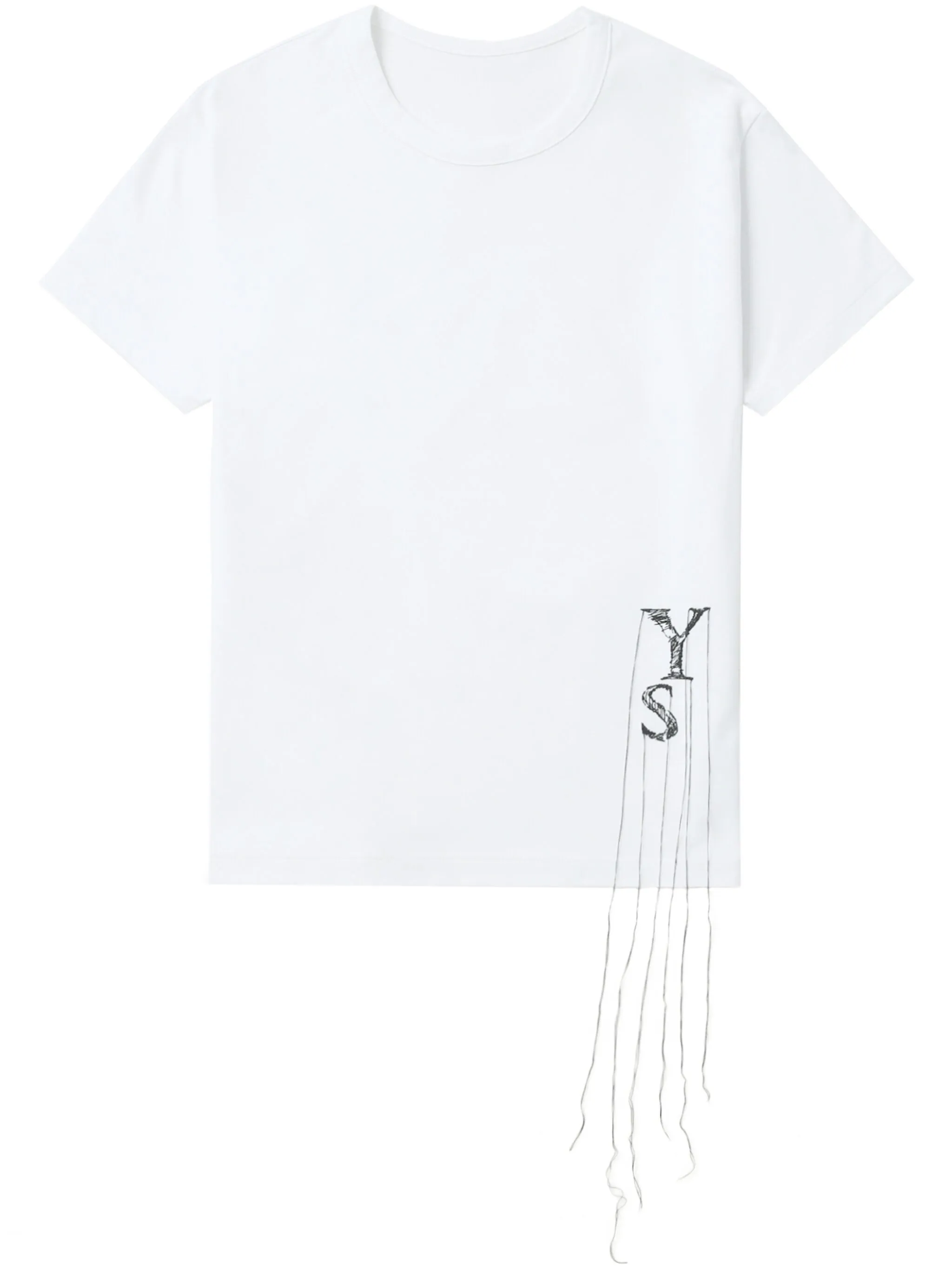 

Футболка с декорированным логотипом Y'S, белый
