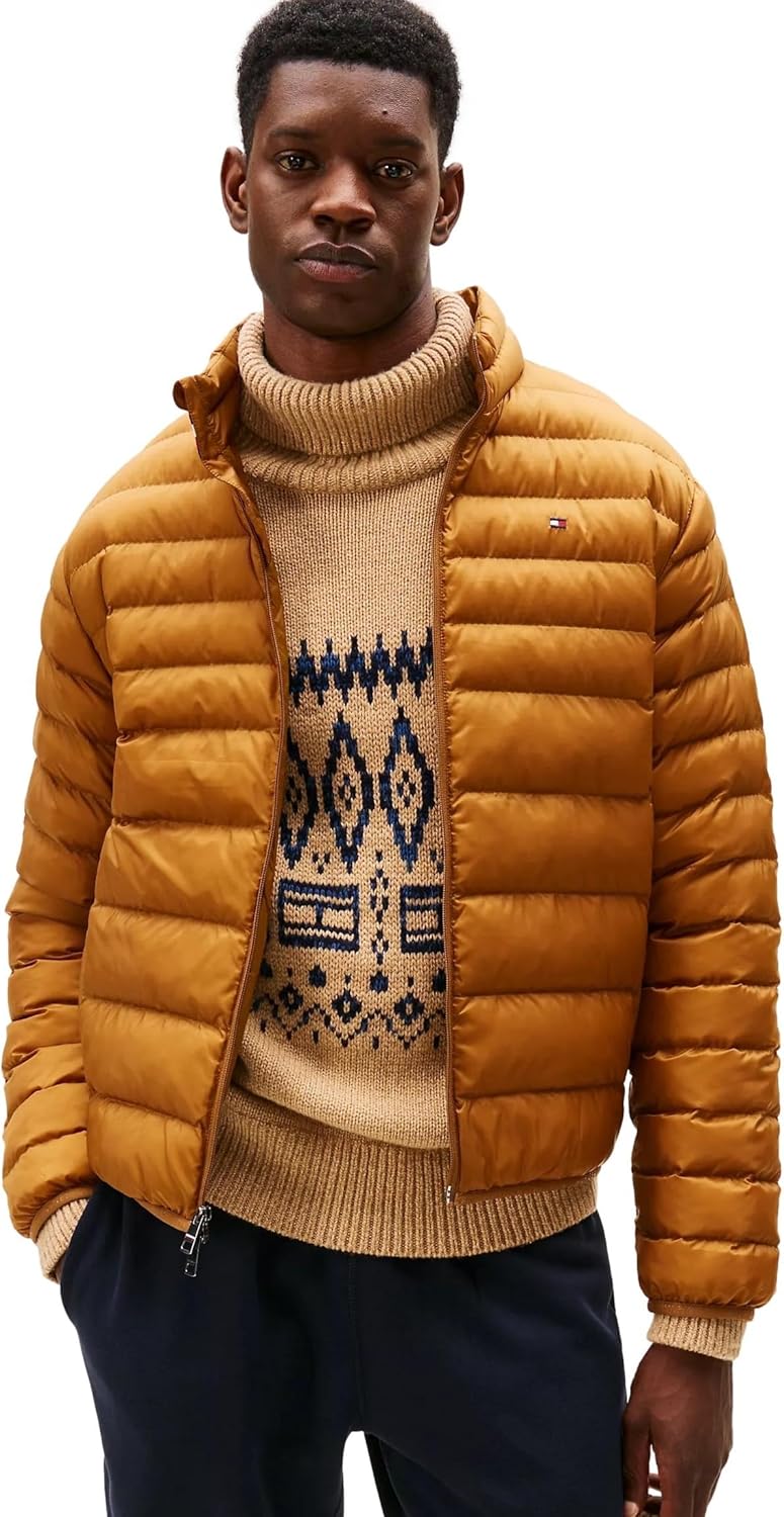 Мужская утепленная пуховая куртка TOMMY HILFIGER с возможностью упаковки, Country Brown — фото 2