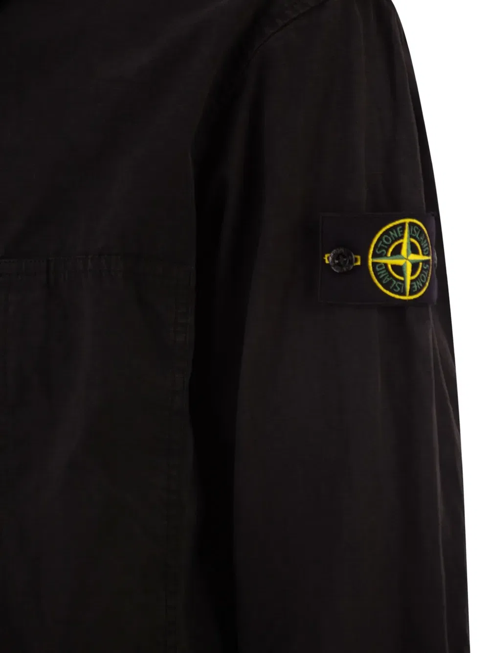 Рубашка с карманом на молнии Stone Island, черный — фото 4