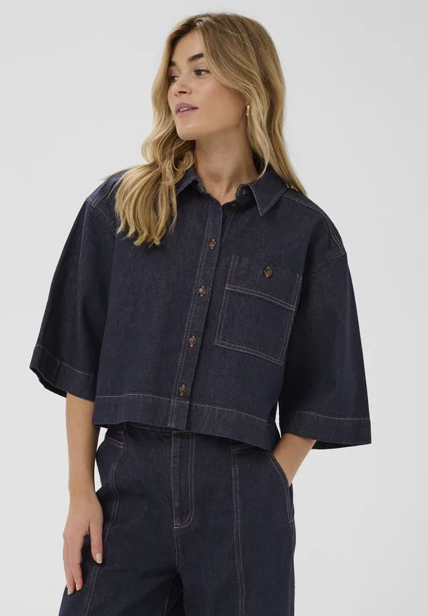 

Блузка на пуговицах poseysz Saint Tropez, Dark Blue Denim