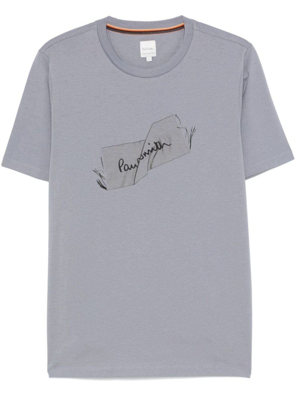 

Футболка с принтом Paul Smith Label, серый