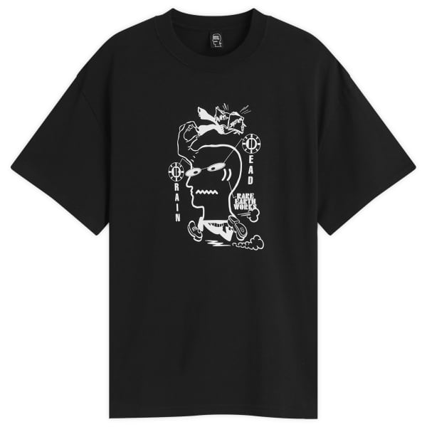 

Футболка с надписью «Земля работает» Brain Dead, черный