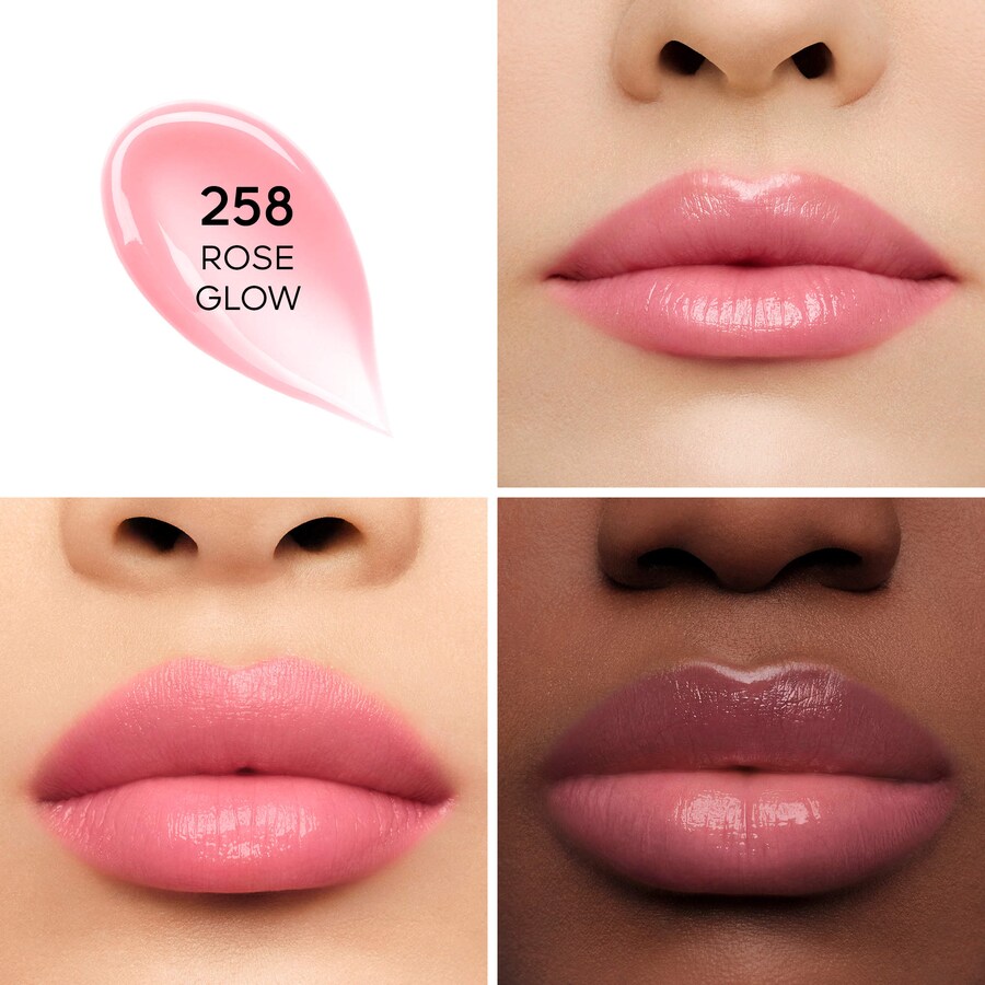 Увлажняющий тонирующий бальзам для губ Kiss Kiss Bee Glow GUERLAIN, 0.1 oz/3.2 g, 258 ROSE GLOW — фото 2