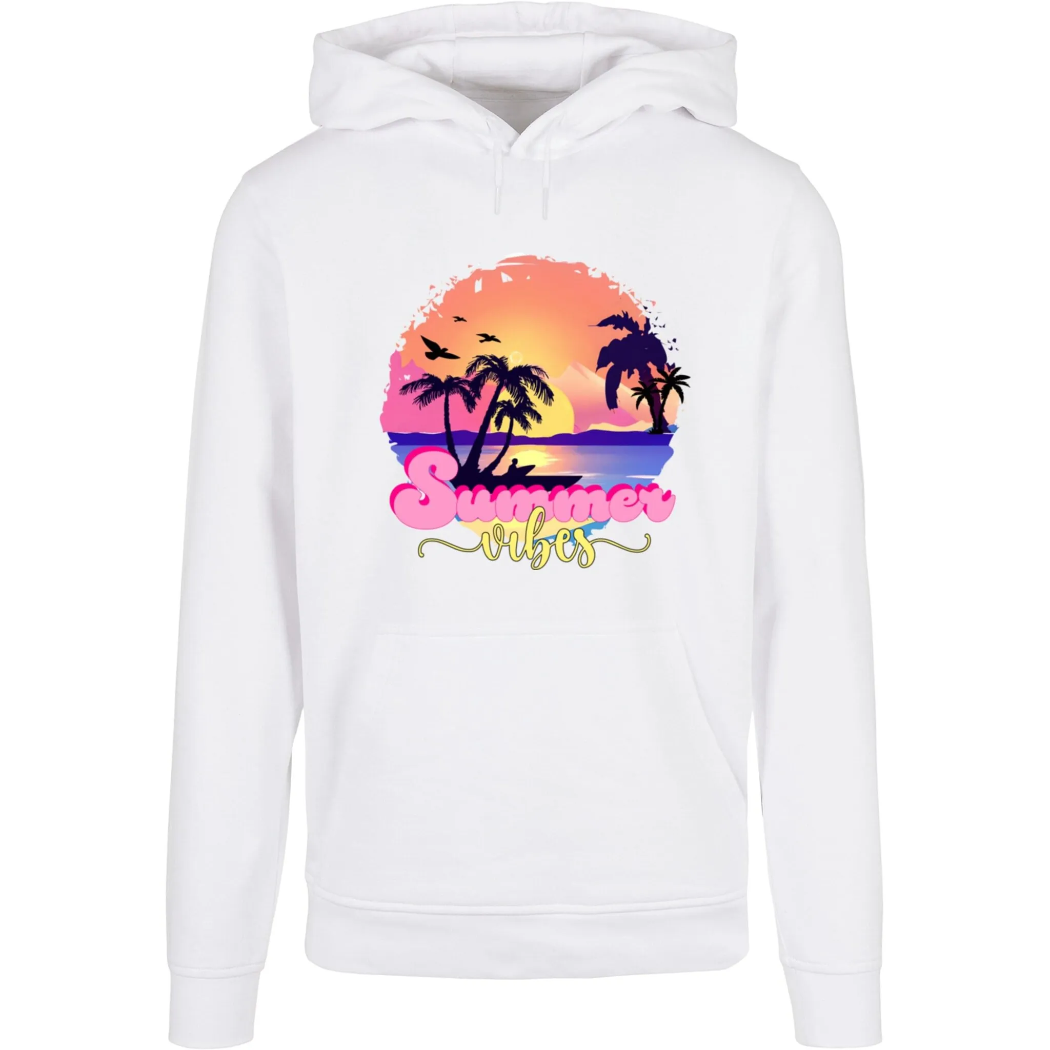 

Толстовка с капюшоном Merchcode " Merchcode Men's Summer Vibes Sunset Basic Hoody", белый