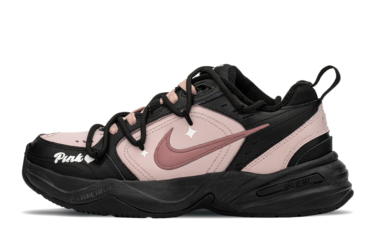 

Кроссовки Nike Air Monarch 4 Chunky Sneakers Unisex Low-Top Black Pink, Черный, Кроссовки Nike Air Monarch 4 Chunky Sneakers Unisex Low-Top Black Pink