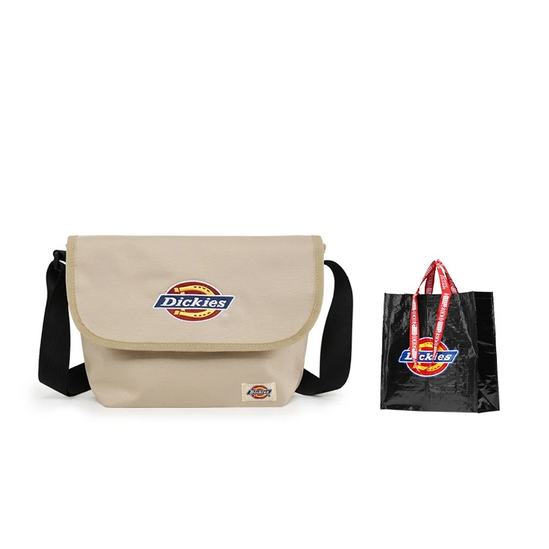 

Dickies Полиэстеровый мессенджер через плечо унисекс черный хаки экрю серый белый, Khaki DK-C035[Shopping Bag]