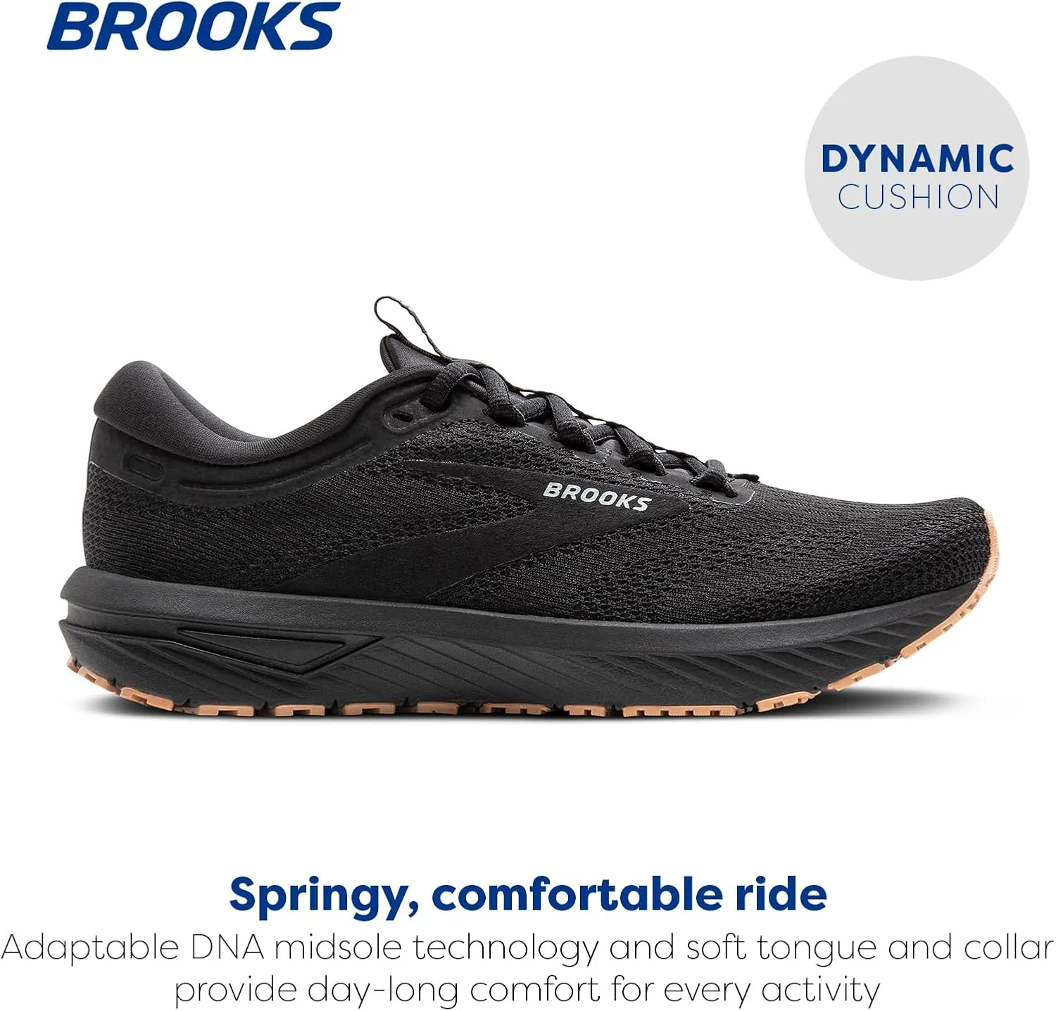 Мужские кроссовки Brooks Revel 7, черный — фото 2