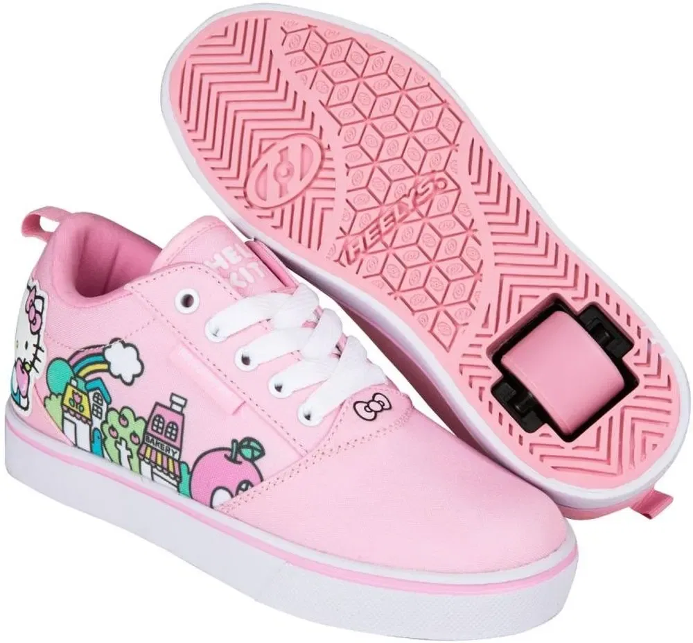 Сникерсы низкие с колесиками Heelys, розовый