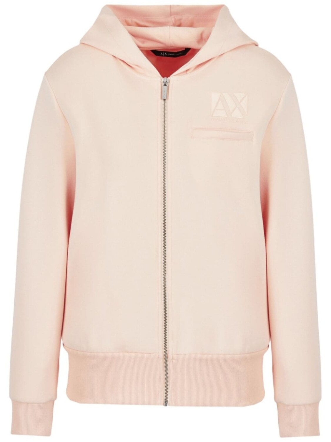 

Armani Exchange худи на молнии с логотипом, нейтральный цвет