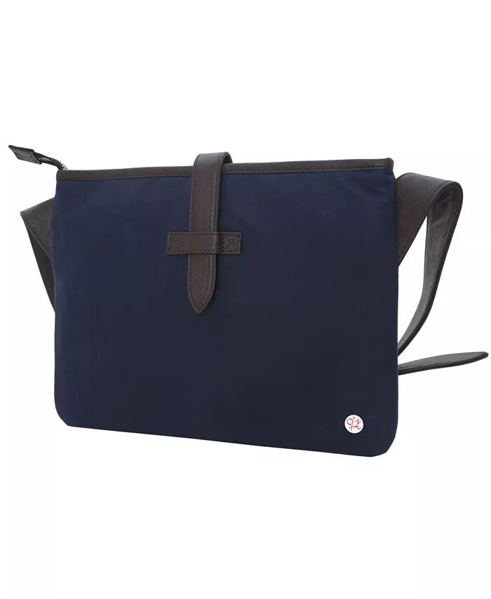 

Сумка через плечо из вощеной стерлинговой кожи Token, синий