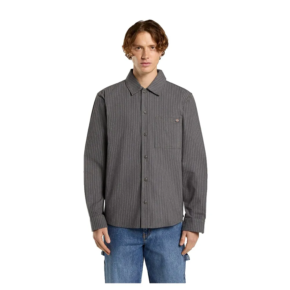

Рубашка с длинным рукавом Dickies Lima Pinstripe, серый