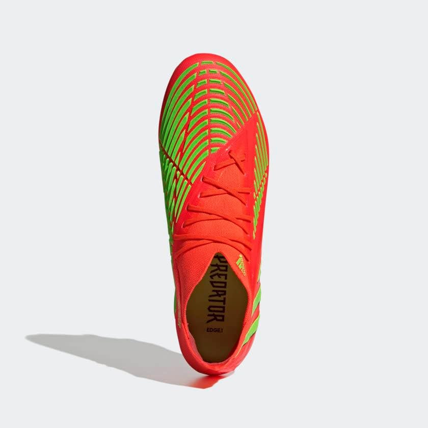 Футбольные бутсы Adidas Predator 18.4 FxG для мальчиков, красный/зеленый — фото 2