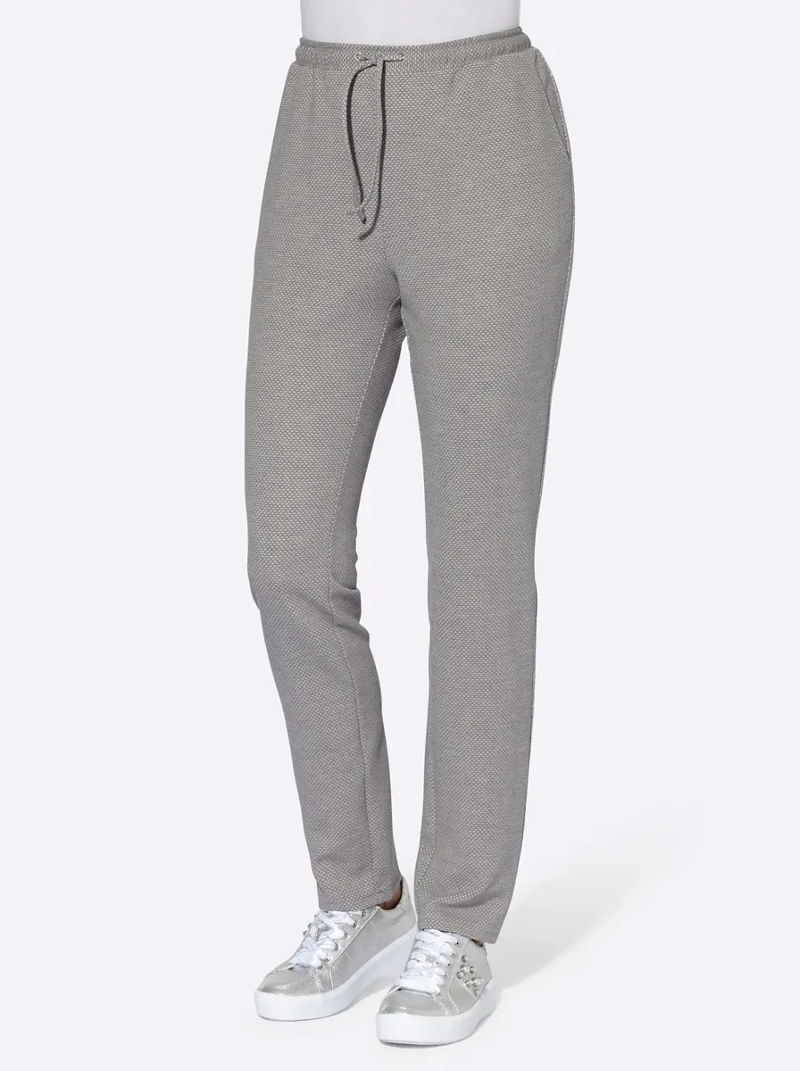 

Брюки без застежки Classic Basics, серый