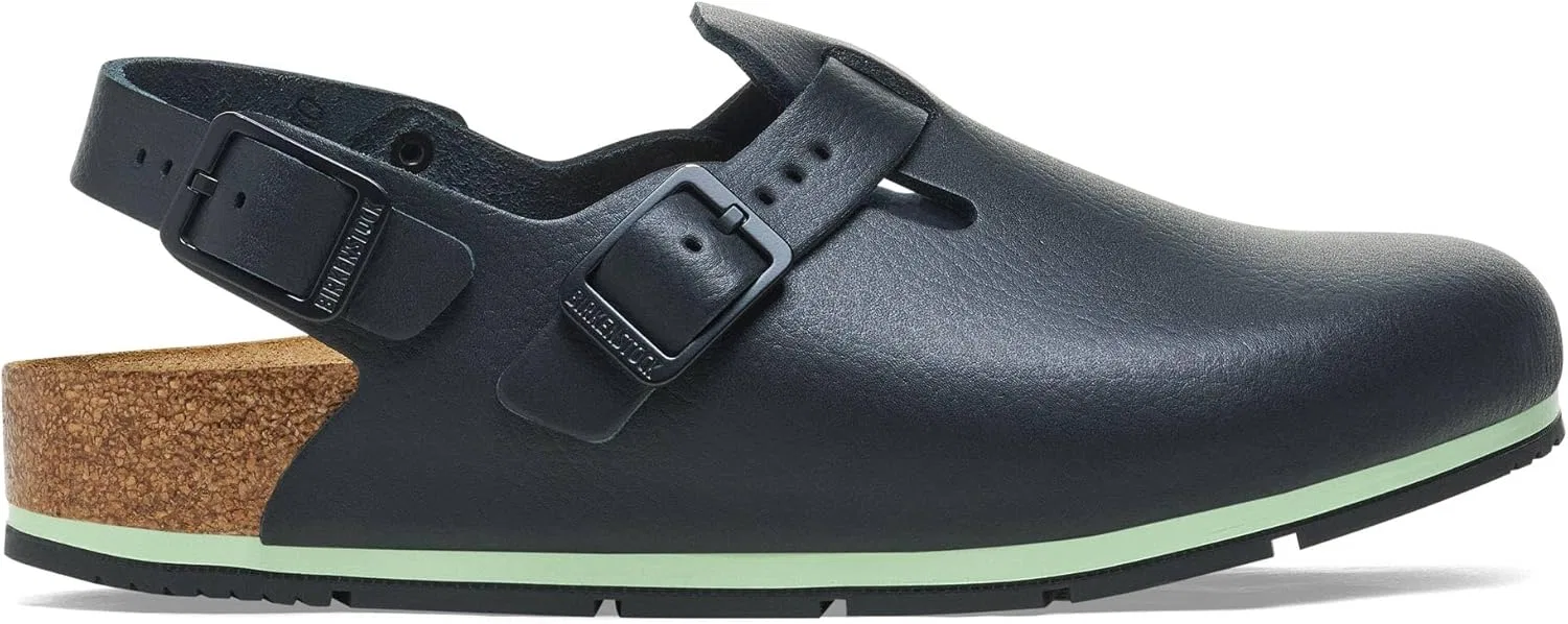 Женские и мужские тапочки Birkenstock Tokio Pro, кожаные мюли, сабо - сертифицированы по стандарту EN ISO 20347:2145 - рабочая обувь для медицинских, ресторанных и сервисных работников — фото 4