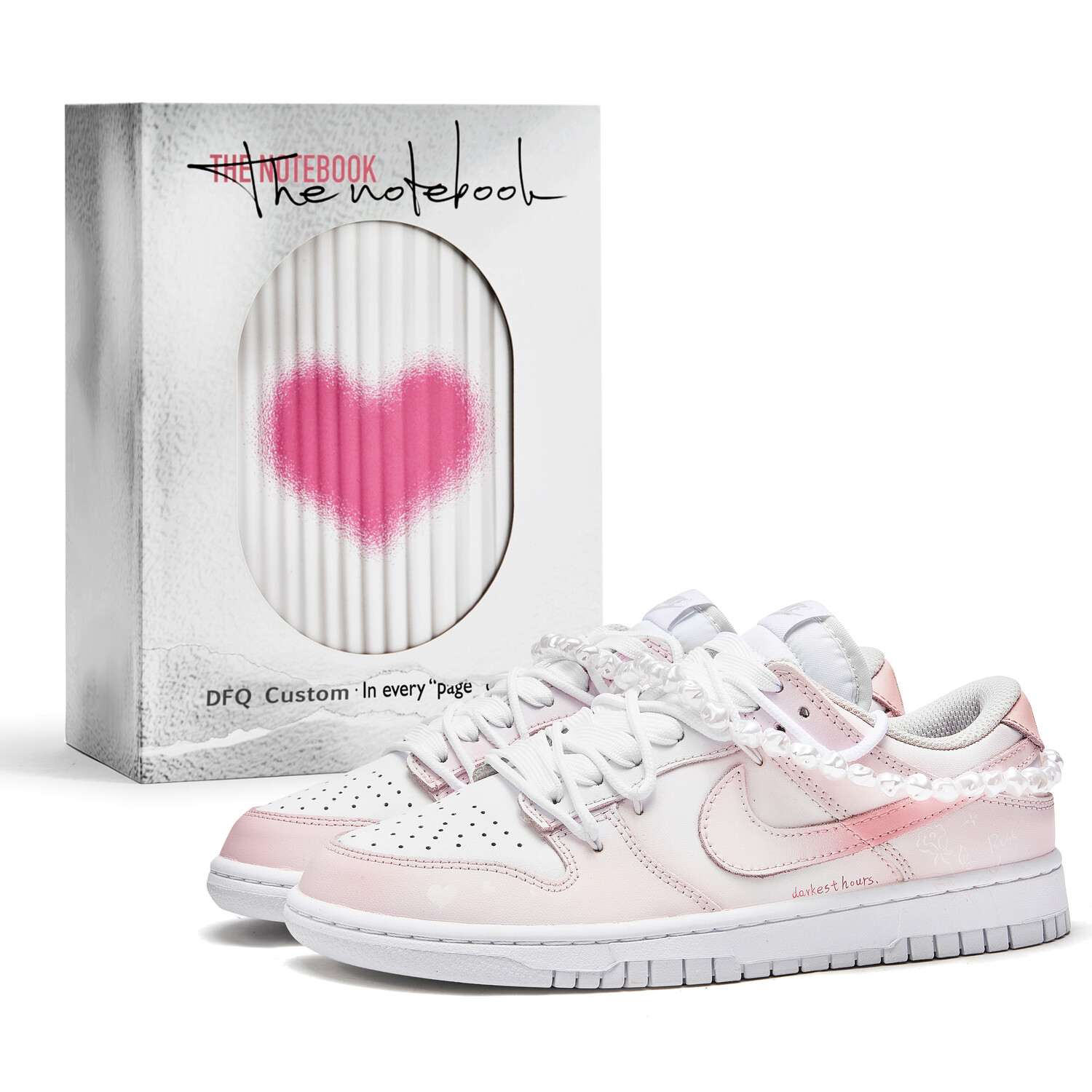 

Кроссовки Nike Dunk Skateboarding Shoes Unisex Low-top Pink, розовый
