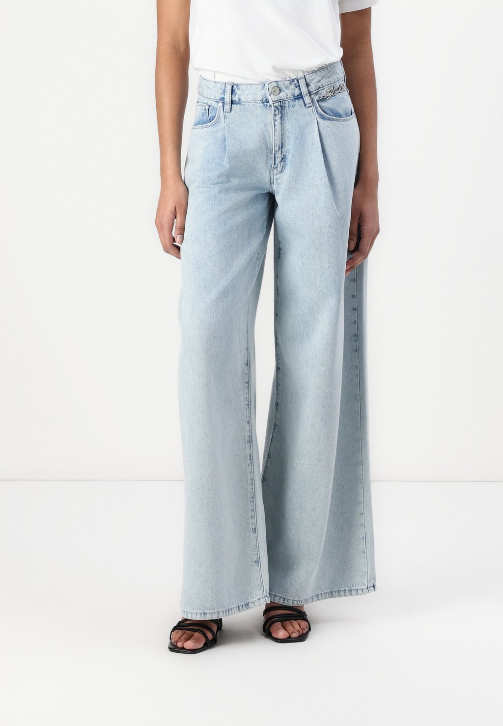 

Джинсы свободного кроя WIDE LEG PANTS KARL LAGERFELD, деним