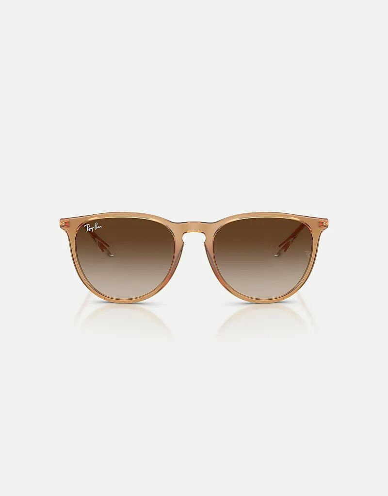 

Солнцезащитные очки Ray-Ban Erika Classic Phantos с коричневыми линзами в бежевой резиновой оправе