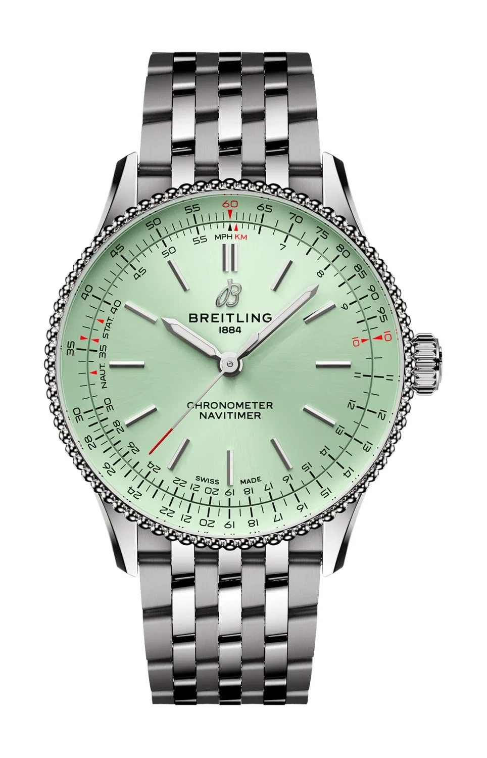 NAVITIMER AUTOMATIC 36 - A17327361L1A1 BREITLING, серебряный