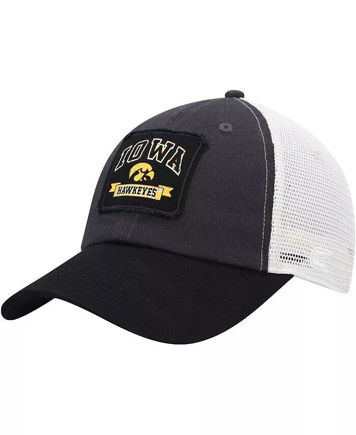 

Мужская темно-серая кепка Iowa Hawkeyes Objection Snapback Colosseum, серый