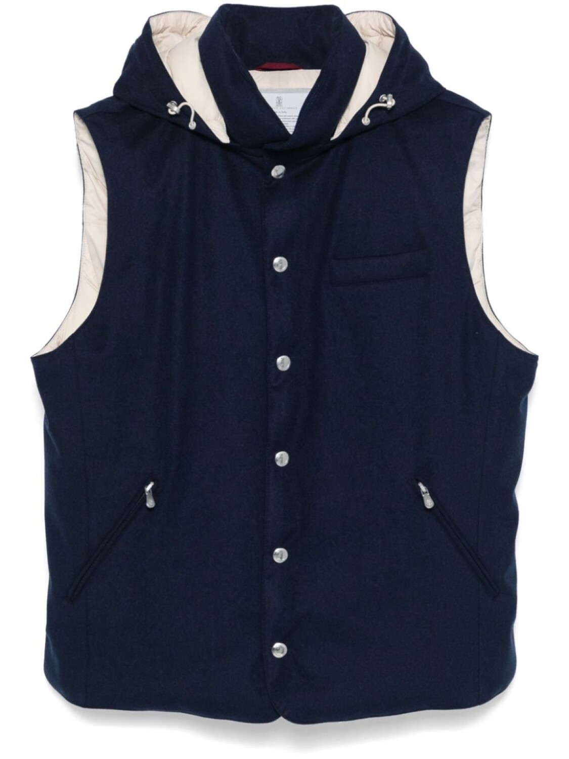 

Brunello Cucinelli стеганый жилет, синий