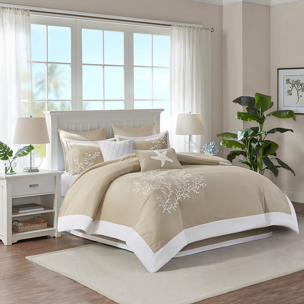 

Harbour House, комплект из 6 больших хлопковых жаккардовых одеял Coastline с декоративными подушками Harbor House, цвет Khaki