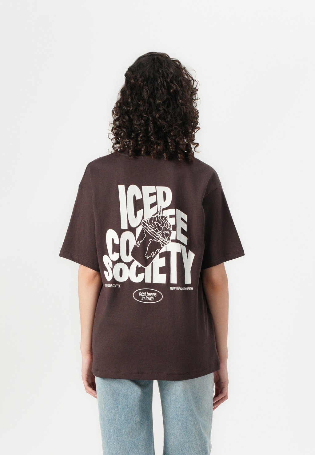 

Футболка с принтом JXMILLOW LOOSE TEE JJXX, коричневый