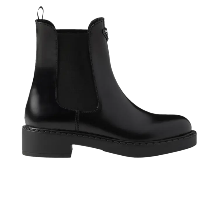 Ботинки Prada Wmns Brushed Leather Chelsea Boot Black, черный