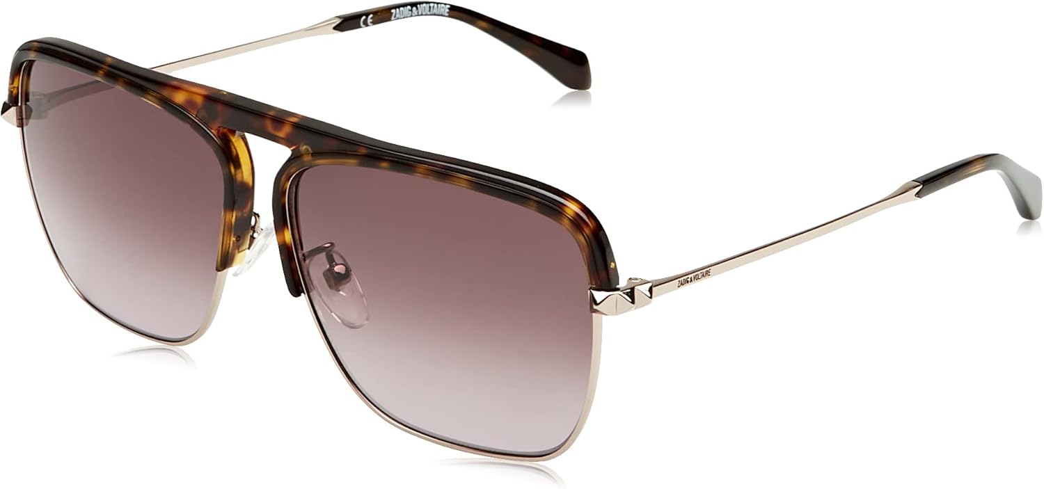 

Повседневные солнцезащитные очки-пилоты Zadig & Voltaire, Shiny Red Gold