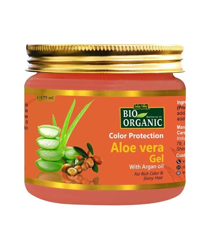 

Натуральный гель алоэ для защиты цвета волос, 175 мл, производитель Долина Инда Indus Valley