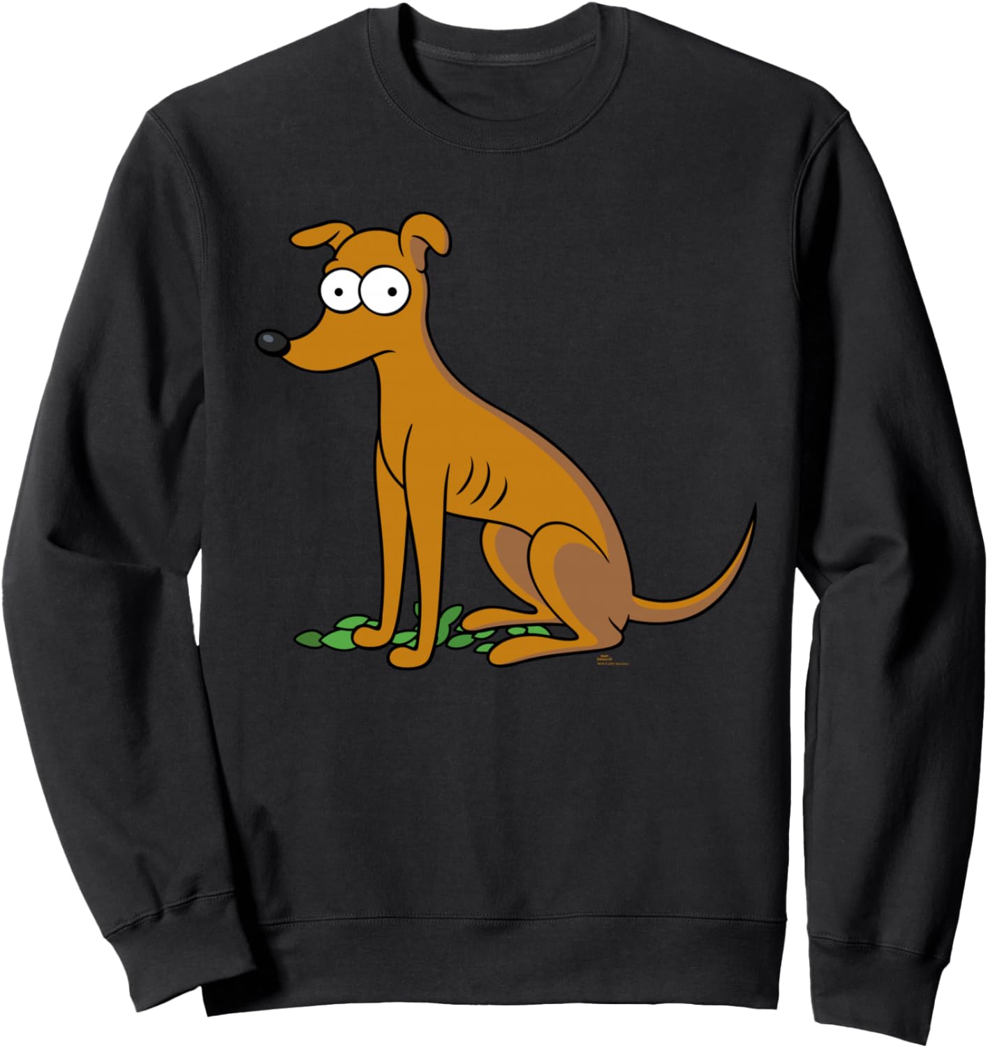 

Толстовка с изображением Санта-Клауса и маленького помощника для родителей собак из мультфильма «Симпсоны» The Simpsons, черный