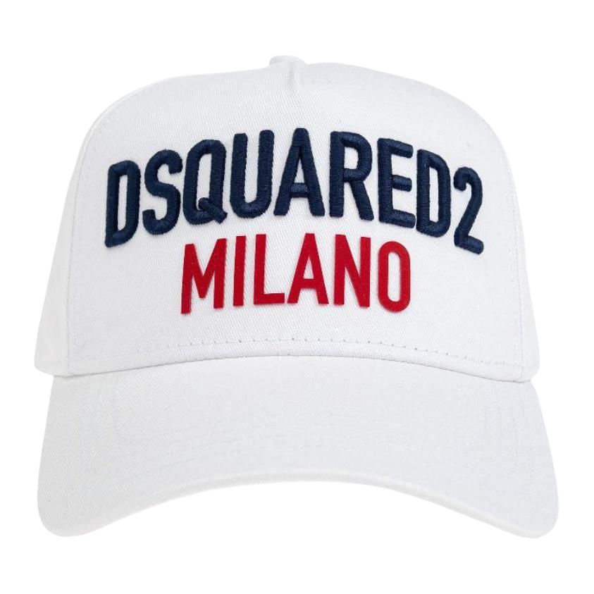 

DSQUARED 2 Бейсболка с вышитым логотипом, White