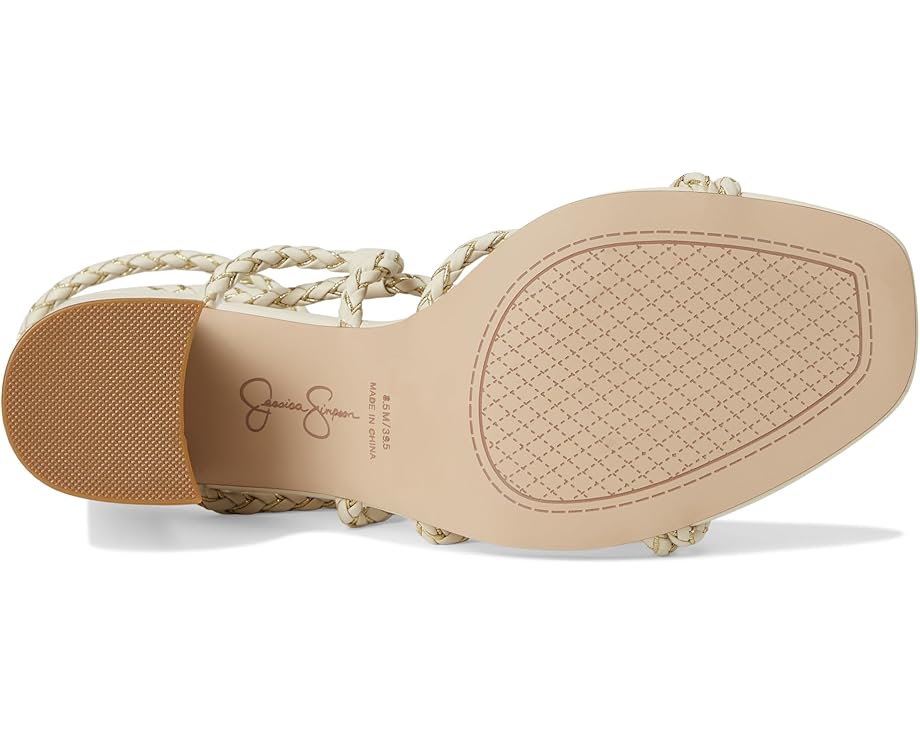 Туфли Jessica Simpson Azimma Braided Block Heel Sandals, цвет Soft Ivory — фото 3