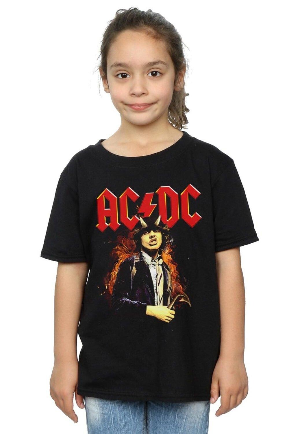 

Хлопковая футболка Angus Highway To Hell AC/DC, черный