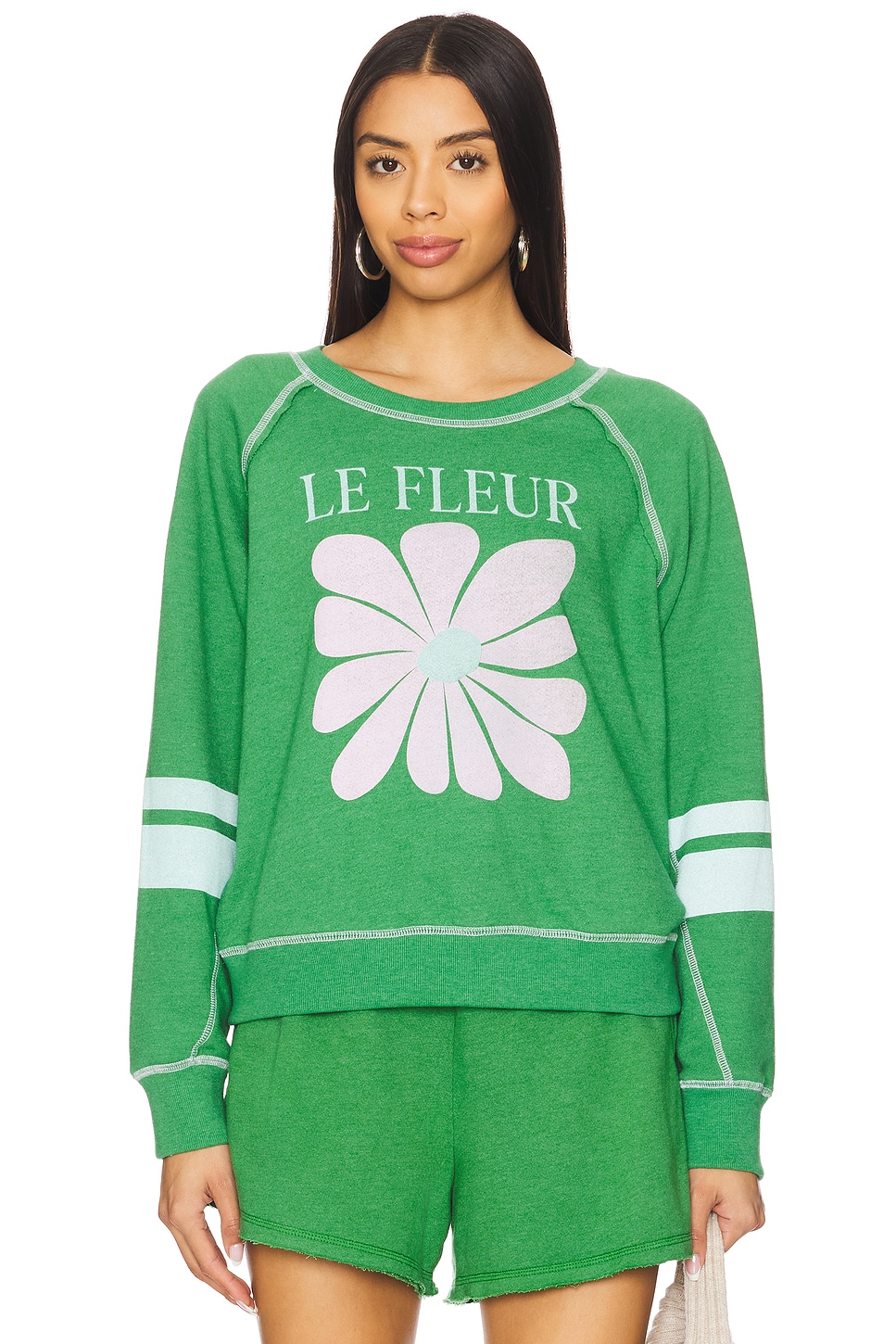

Толстовка реглан Le fleur от Sundry, green garden