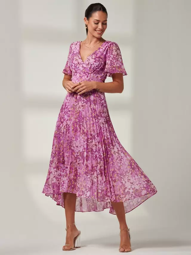 

Платье Jolie Moi Vanya Chiffon Maxi, цвет purple/multi