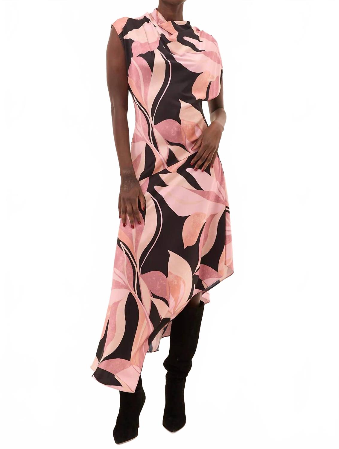 

Платье миди от Салли с абстрактным цветочным принтом в мрачных тонах Misa Los Angeles, moody abstract floral