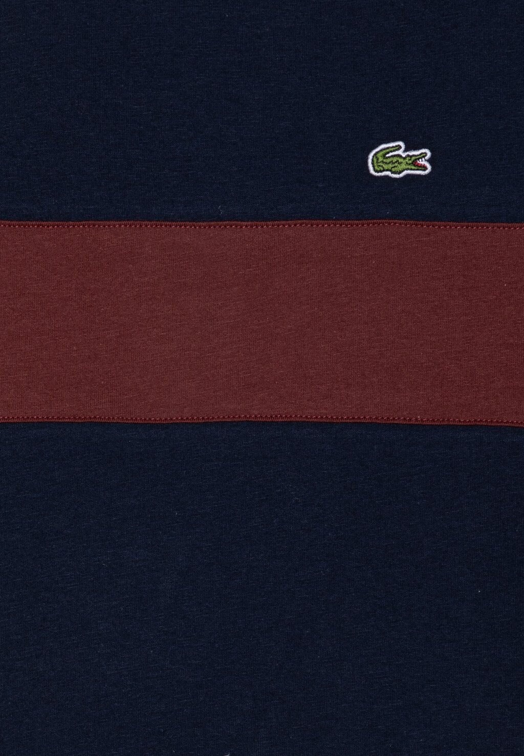 

Футболка TEE COLOR BLOCK UNISEX Lacoste, темно-коричневый