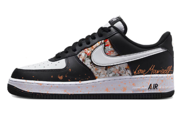

Кроссовки Nike Air Force 1 Skateboard Shoes Unisex Low-Top White Black, черный
